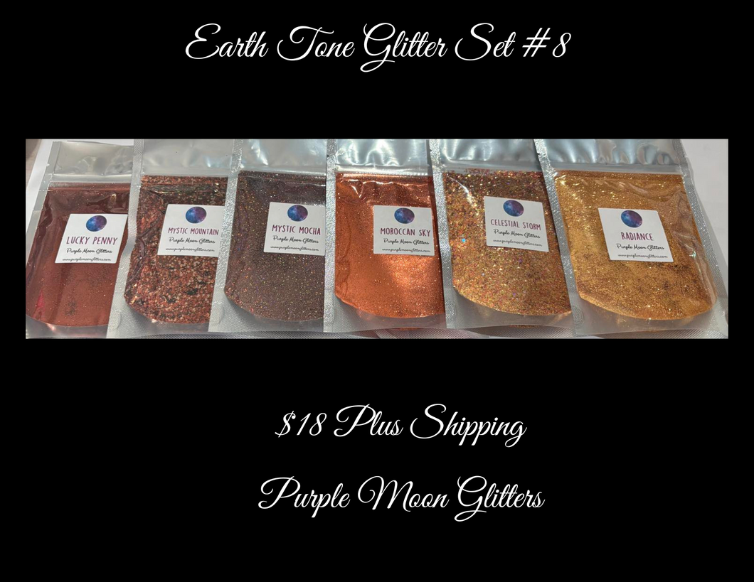 Earth Tone Glitter Pack #8