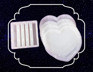 Heart Geode Coaster Mold