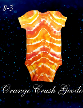 Load image into Gallery viewer, RTS TD Orange Crush Geode Infant Onesie
