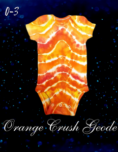 RTS TD Orange Crush Geode Infant Onesie