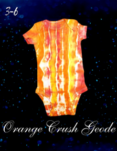 Load image into Gallery viewer, RTS TD Orange Crush Geode Infant Onesie
